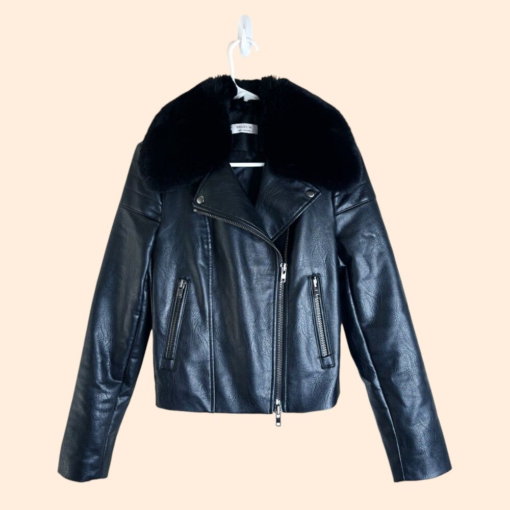 Bailey 44 Faux Leather Fur Jacket